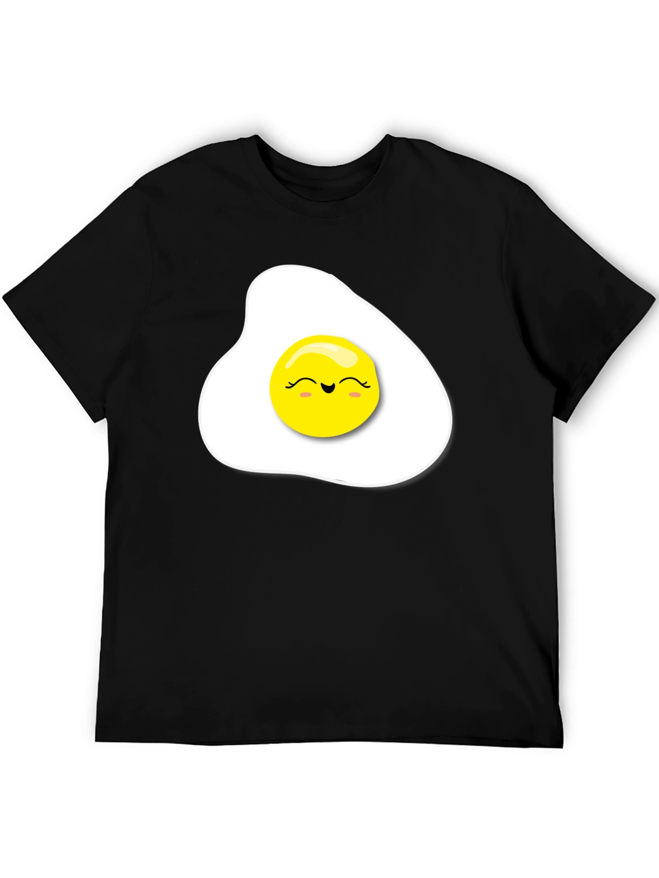 Sunny Side Up Egg Graphic Tee - Black T-Shirt