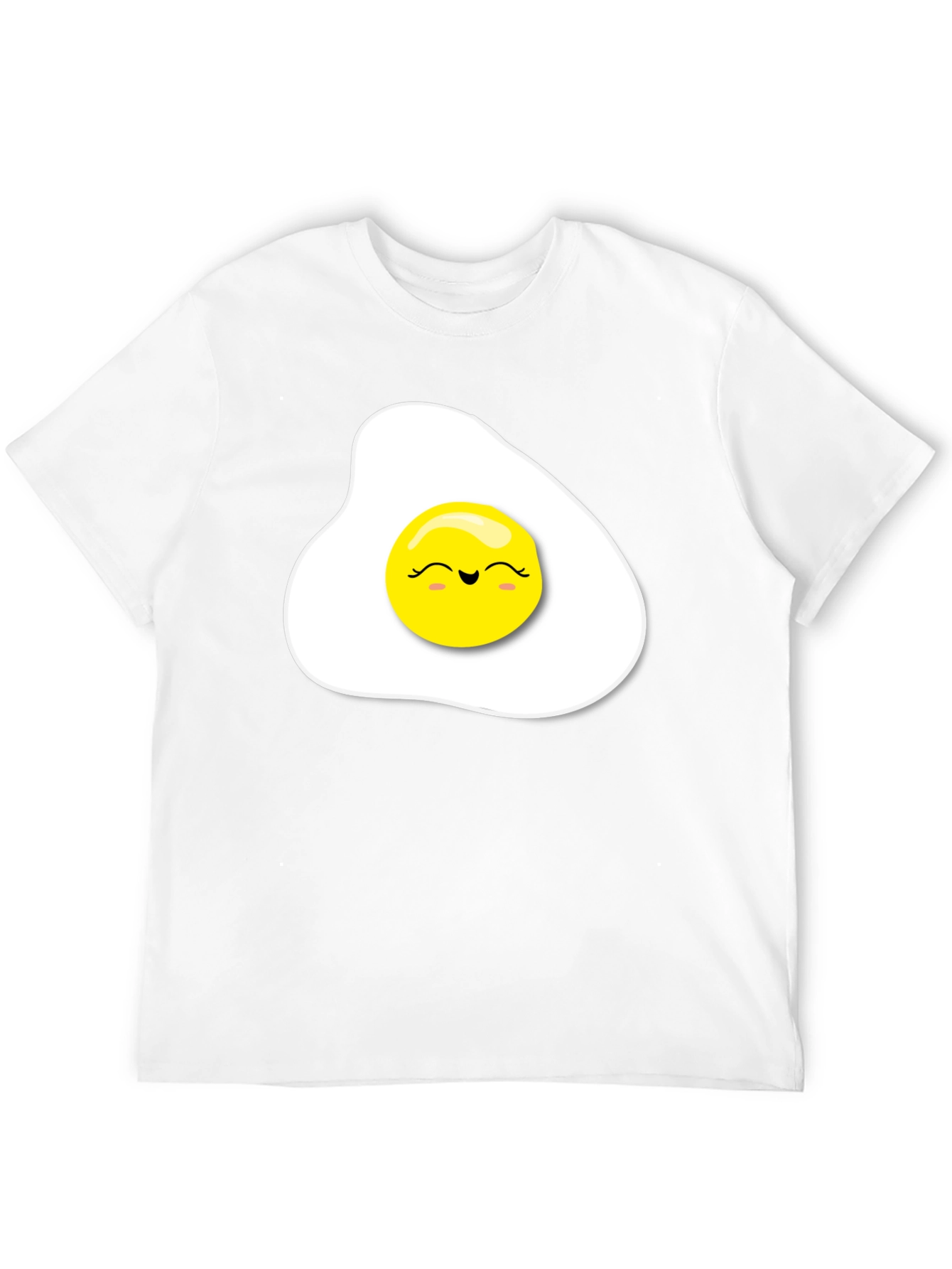 Sunny Side Up Egg Graphic Tee - Black T-Shirt