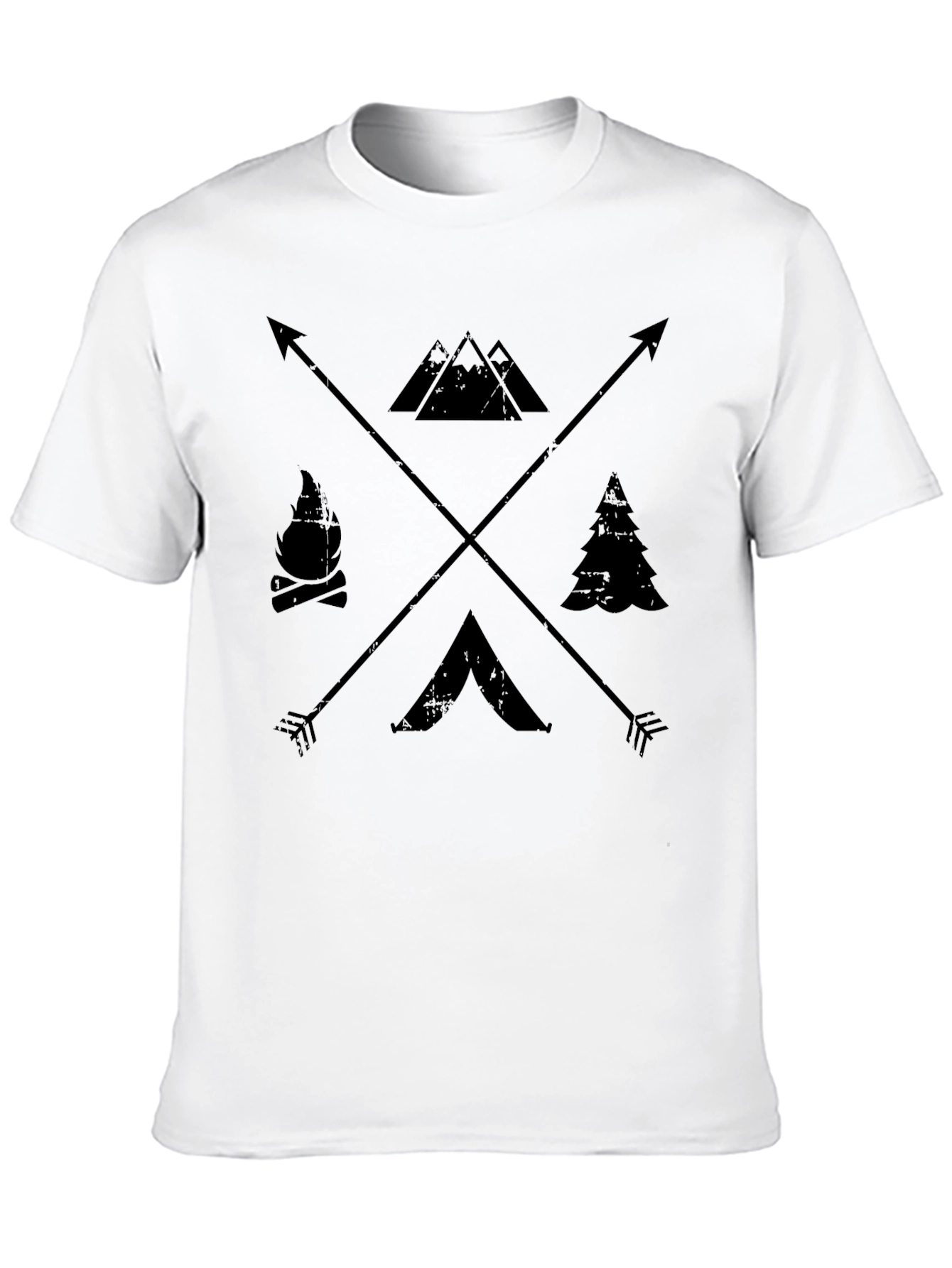 Outdoor Adventure Graphic T-Shirt Camping Nature