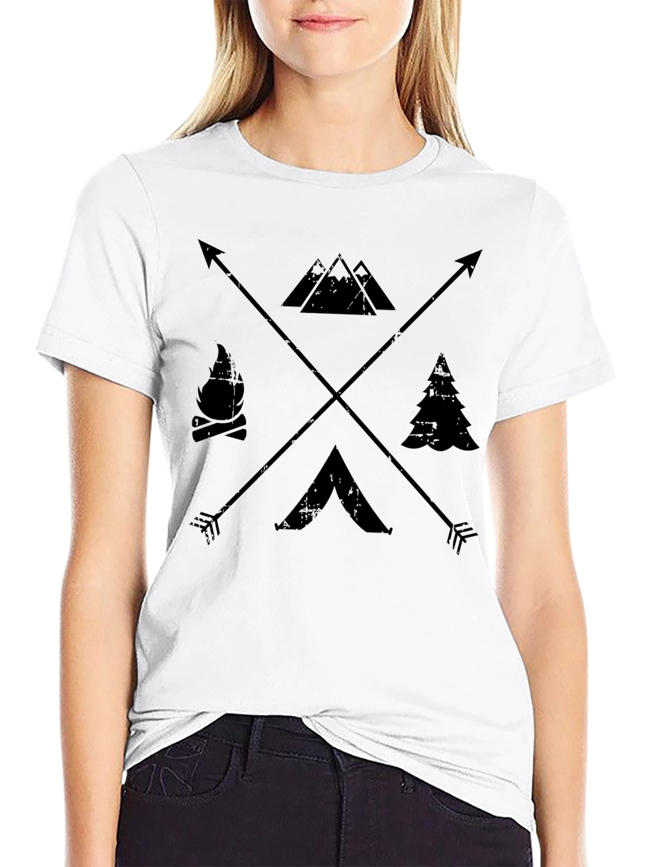 Outdoor Adventure Graphic T-Shirt Camping Nature