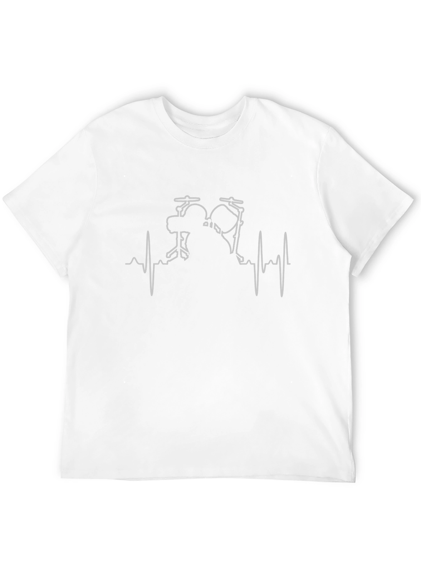 Drummer Heartbeat T-Shirt - Music Lover Tee