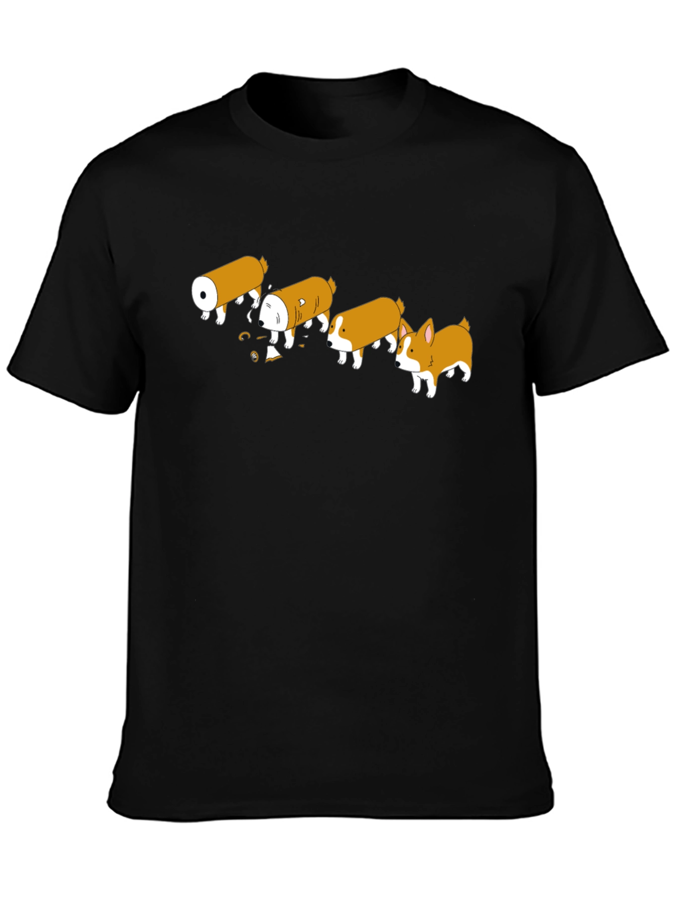 Corgi Sausage Evolution Funny T-Shirt