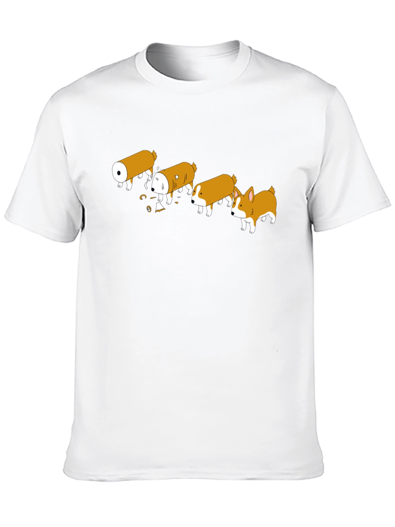 Corgi Sausage Evolution Funny T-Shirt