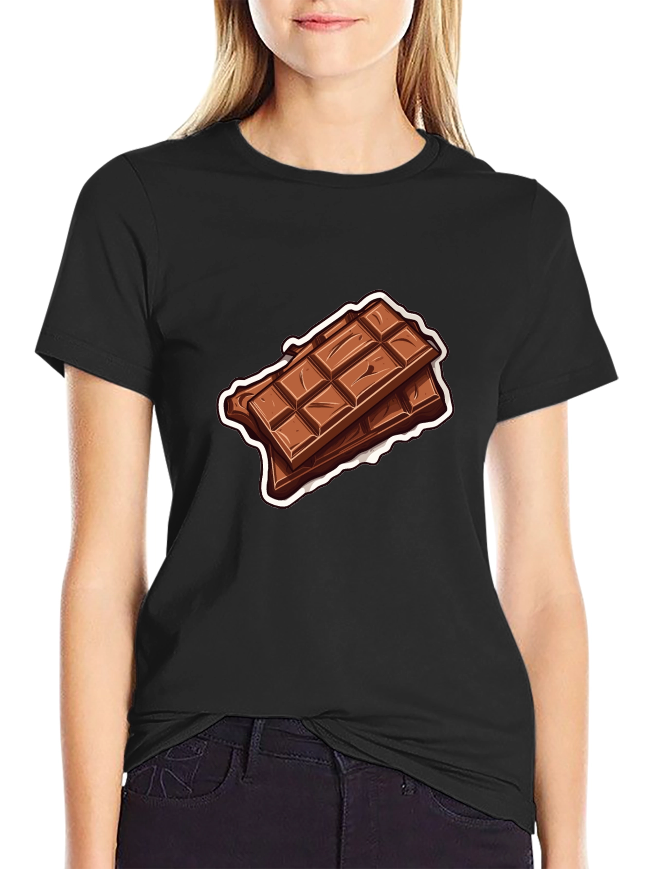 Chocolate Bar Graphic Tee - Black