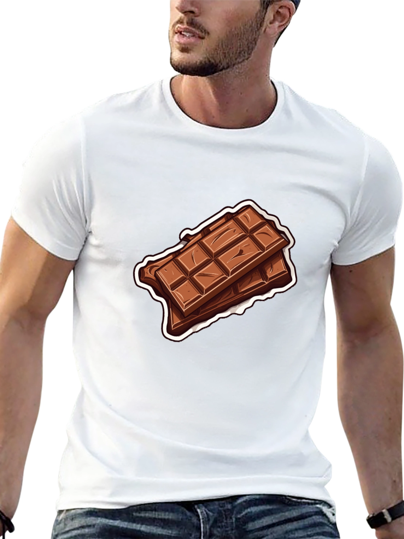 Chocolate Bar Graphic Tee - Black