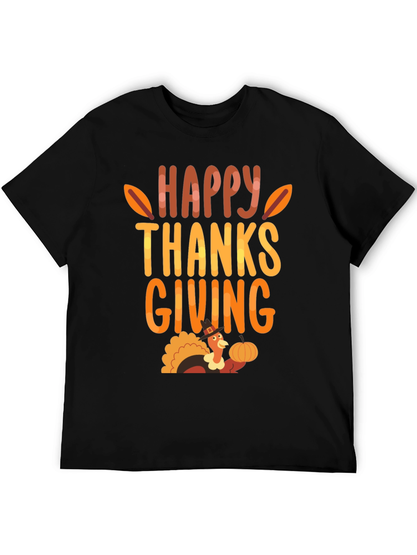 Happy Thanksgiving Turkey Graphic T-Shirt