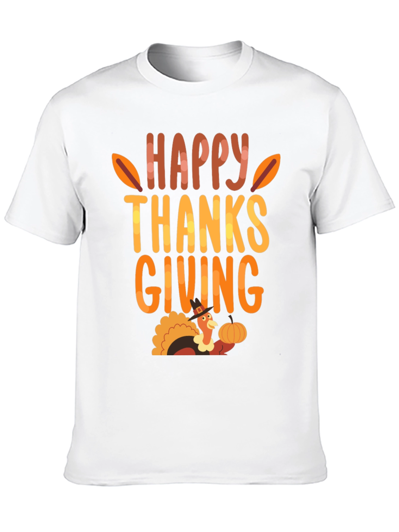 Happy Thanksgiving Turkey Graphic T-Shirt