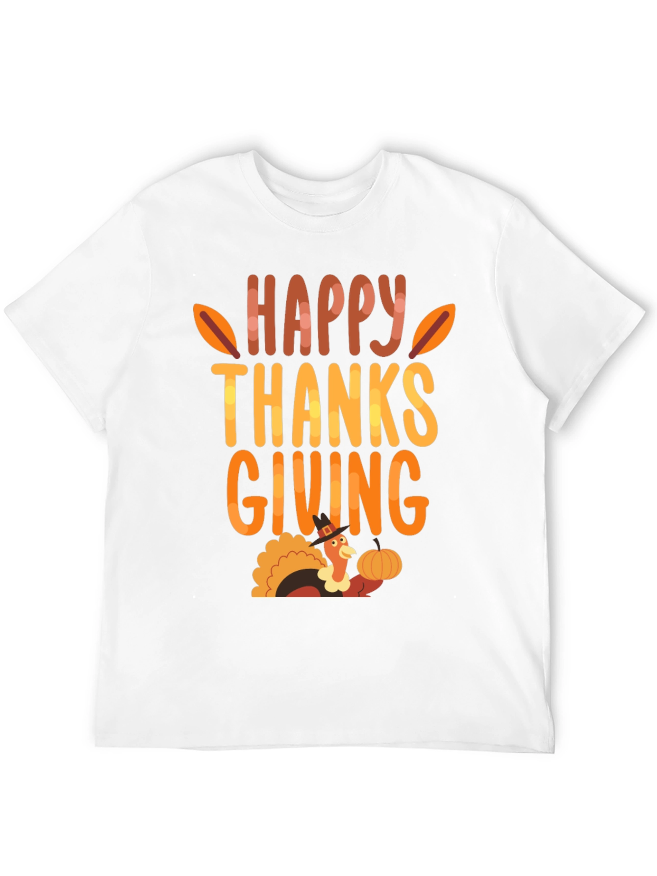 Happy Thanksgiving Turkey Graphic T-Shirt