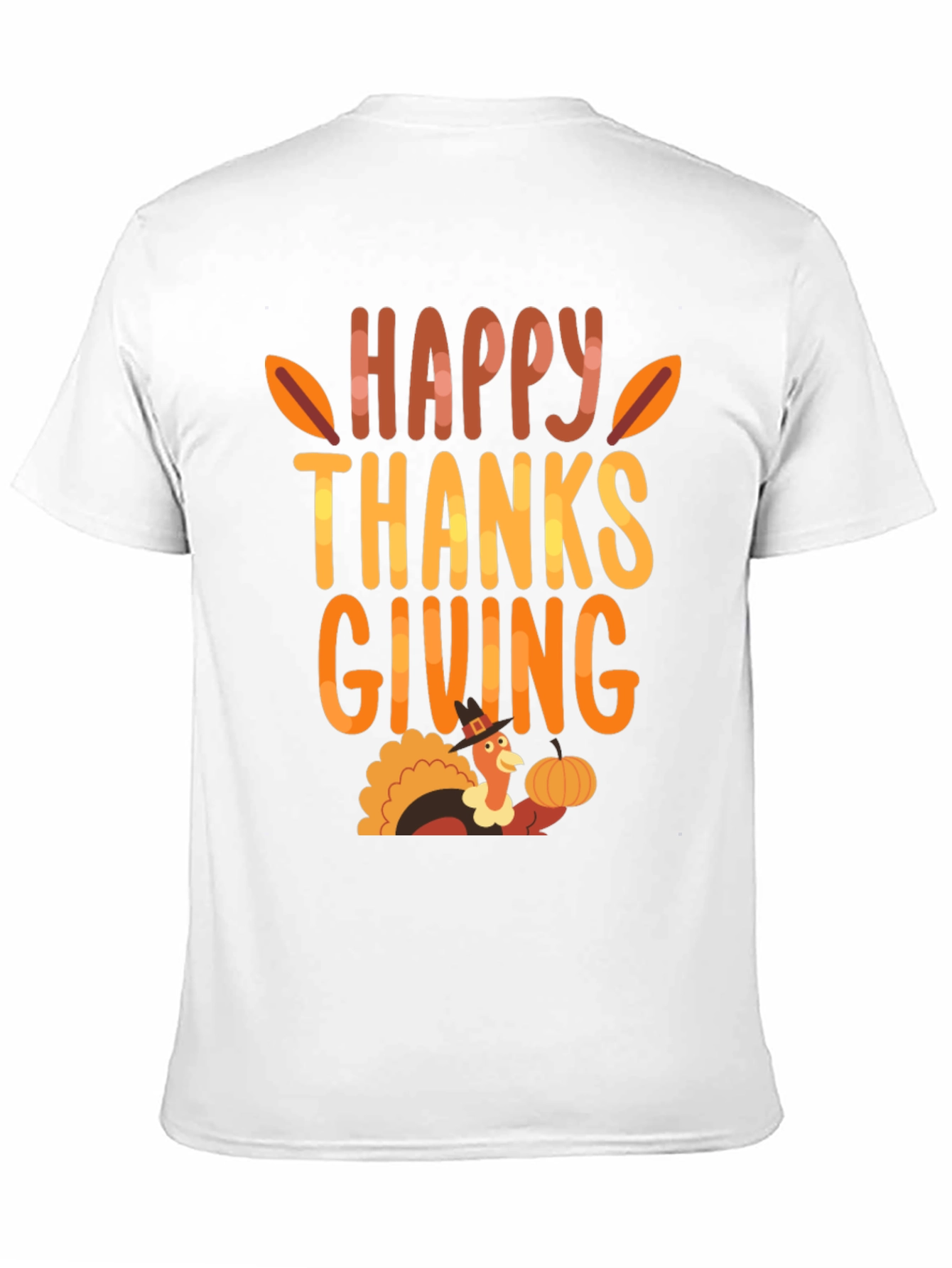 Happy Thanksgiving Turkey Graphic T-Shirt