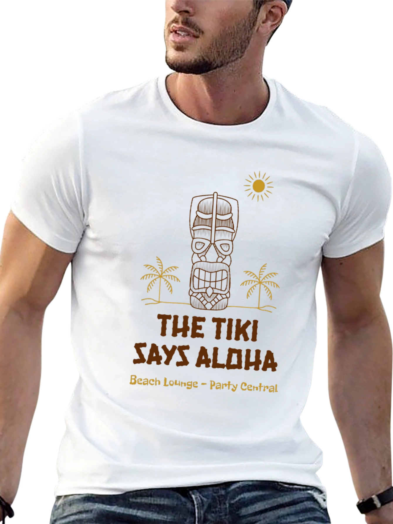 The Tiki Says Aloha Graphic T-Shirt