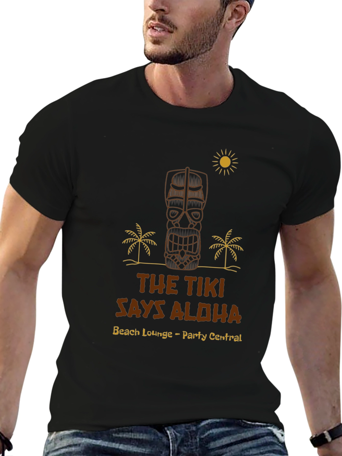 The Tiki Says Aloha Graphic T-Shirt