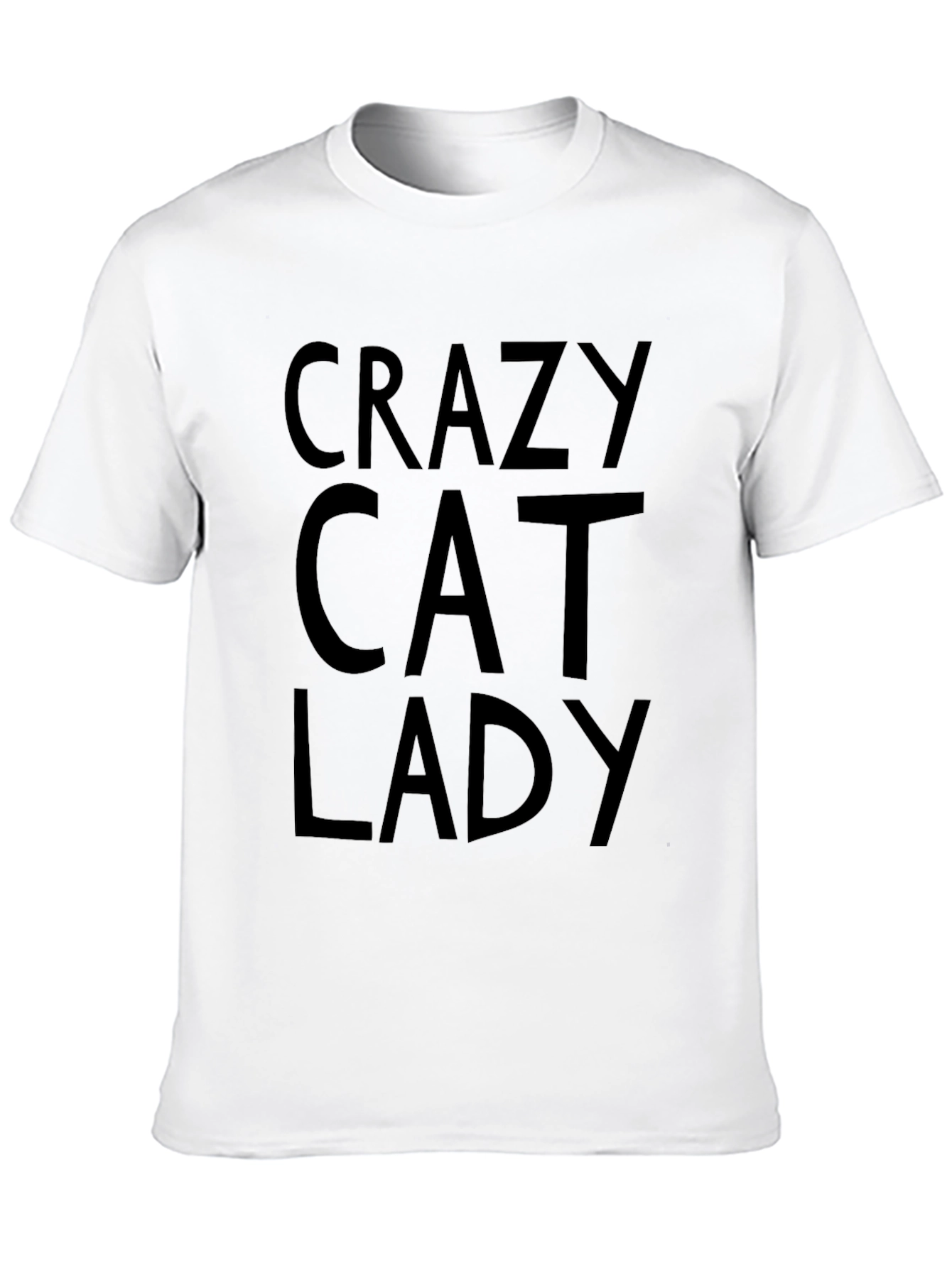 Crazy Cat Lady Graphic T-Shirt - Black