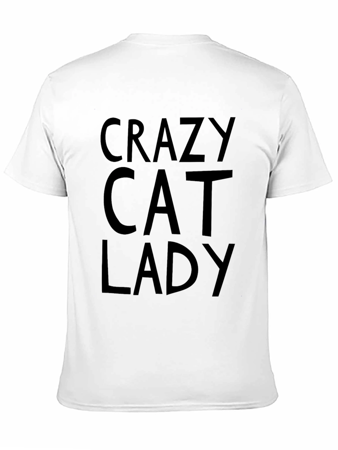 Crazy Cat Lady Graphic T-Shirt - Black