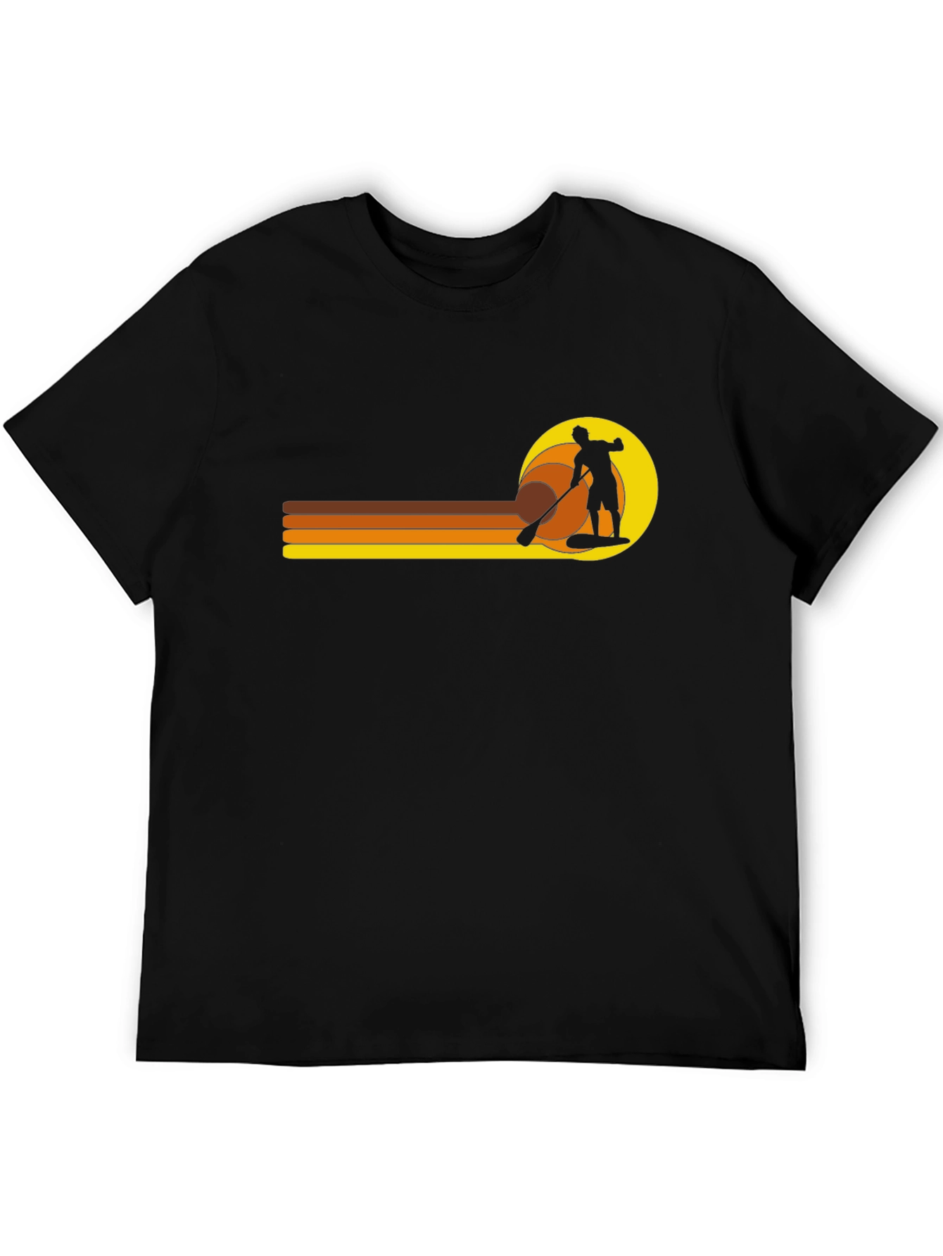 Retro Paddleboarder Graphic T-Shirt