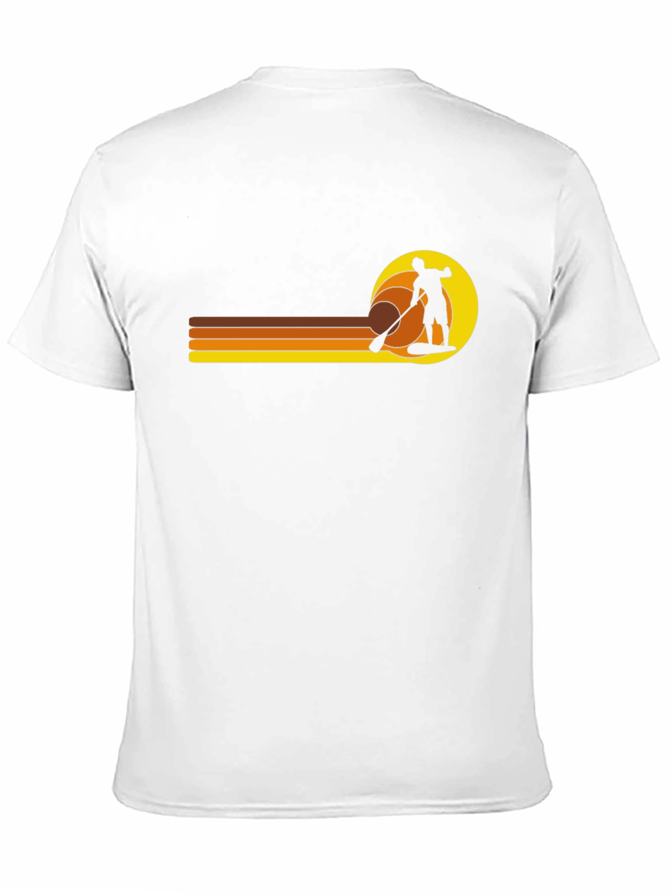 Retro Paddleboarder Graphic T-Shirt