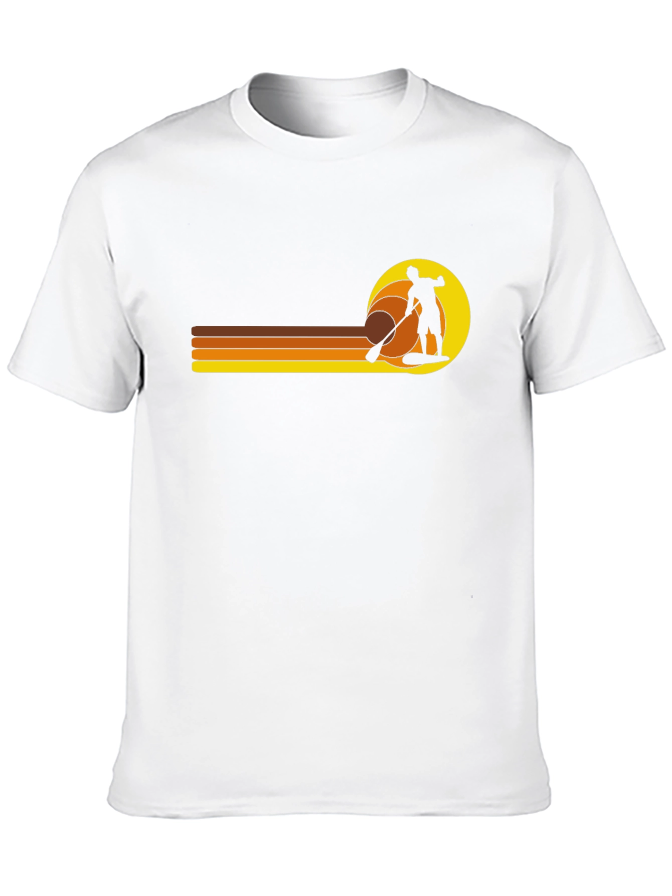 Retro Paddleboarder Graphic T-Shirt