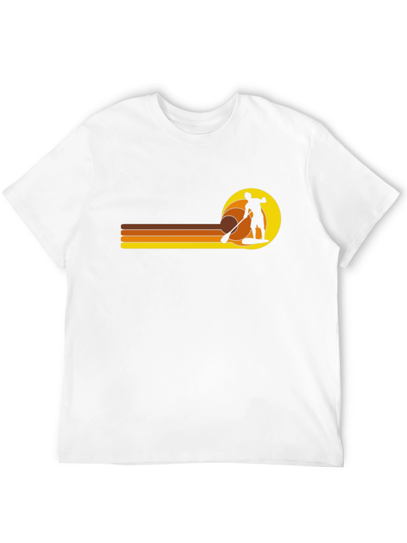 Retro Paddleboarder Graphic T-Shirt