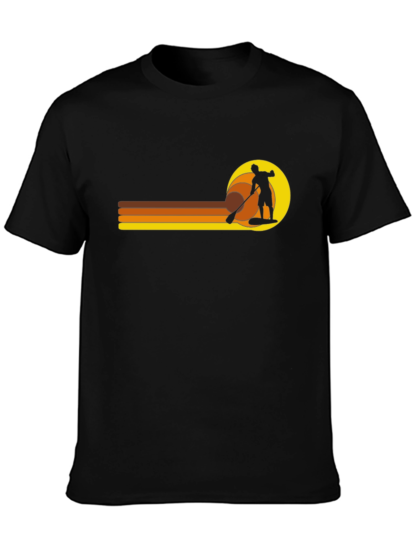 Retro Paddleboarder Graphic T-Shirt