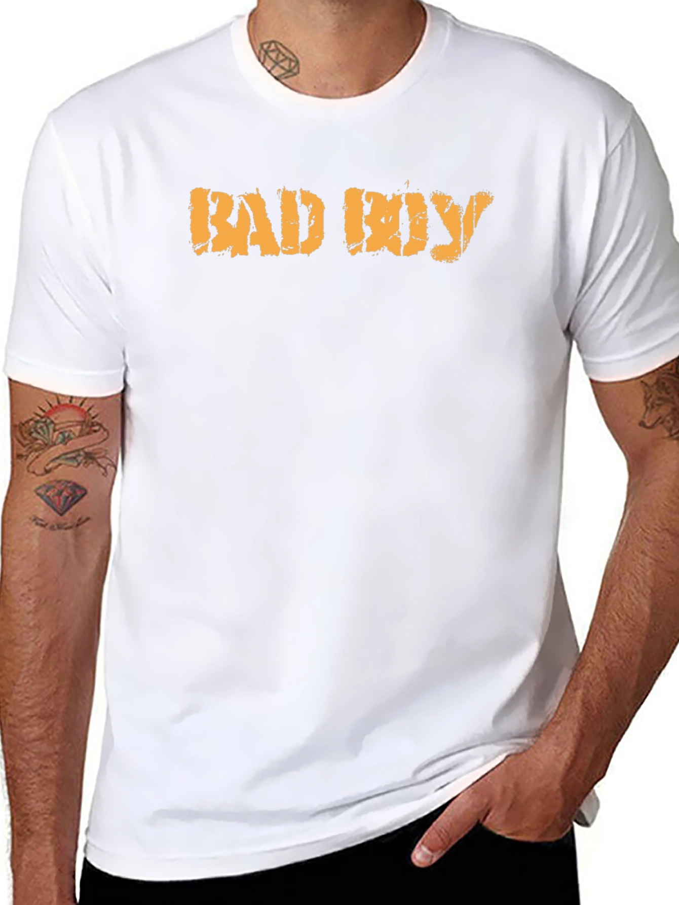Mens Black Bad Boy Graphic Tee