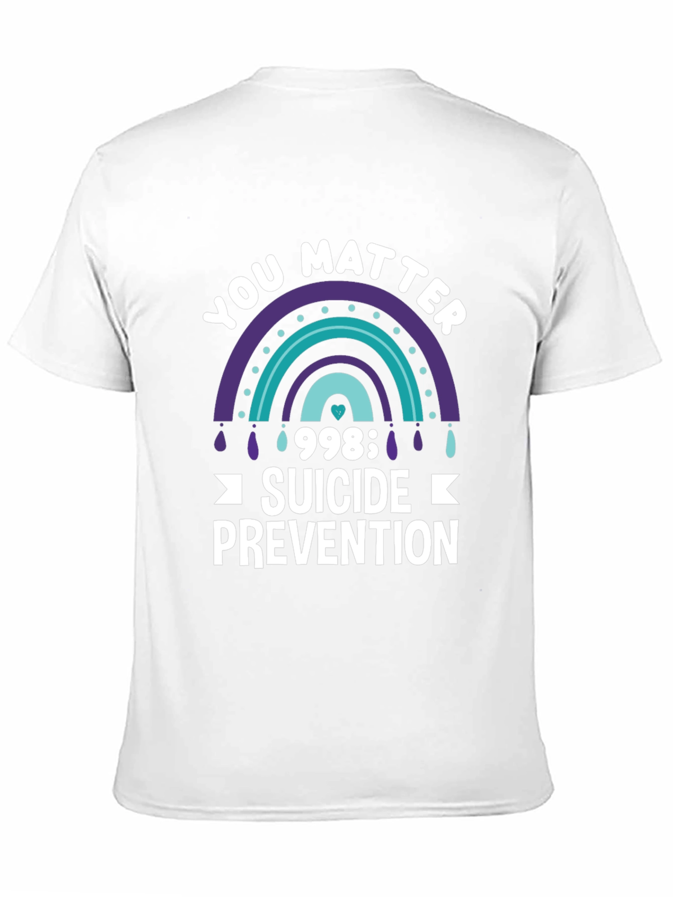 You Matter Suicide Prevention Rainbow Graphic Tee