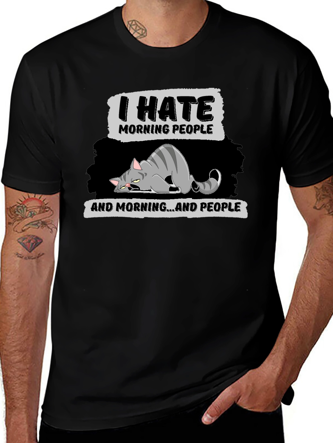 I Hate Morning People Graphic T-Shirt