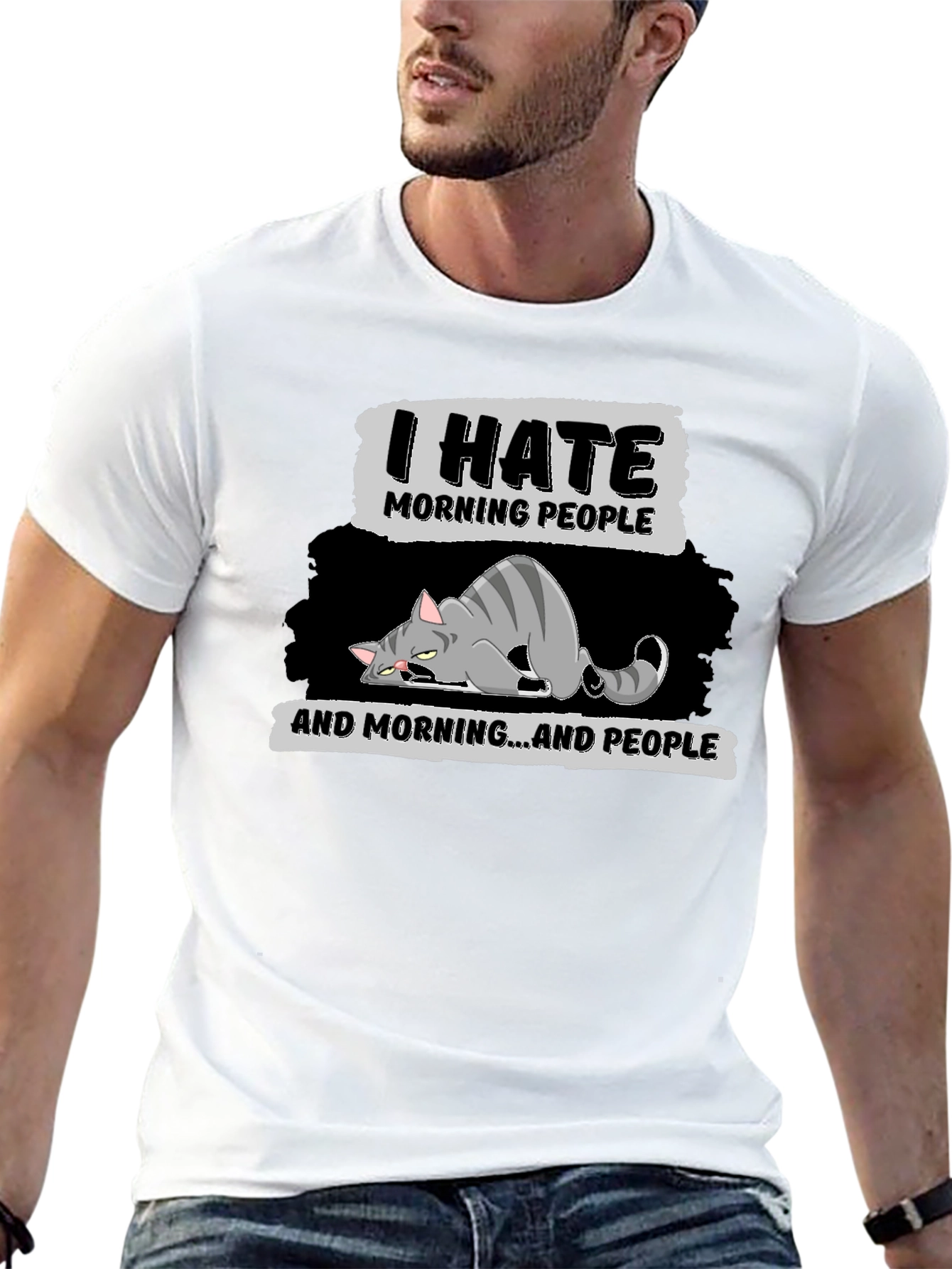 I Hate Morning People Graphic T-Shirt
