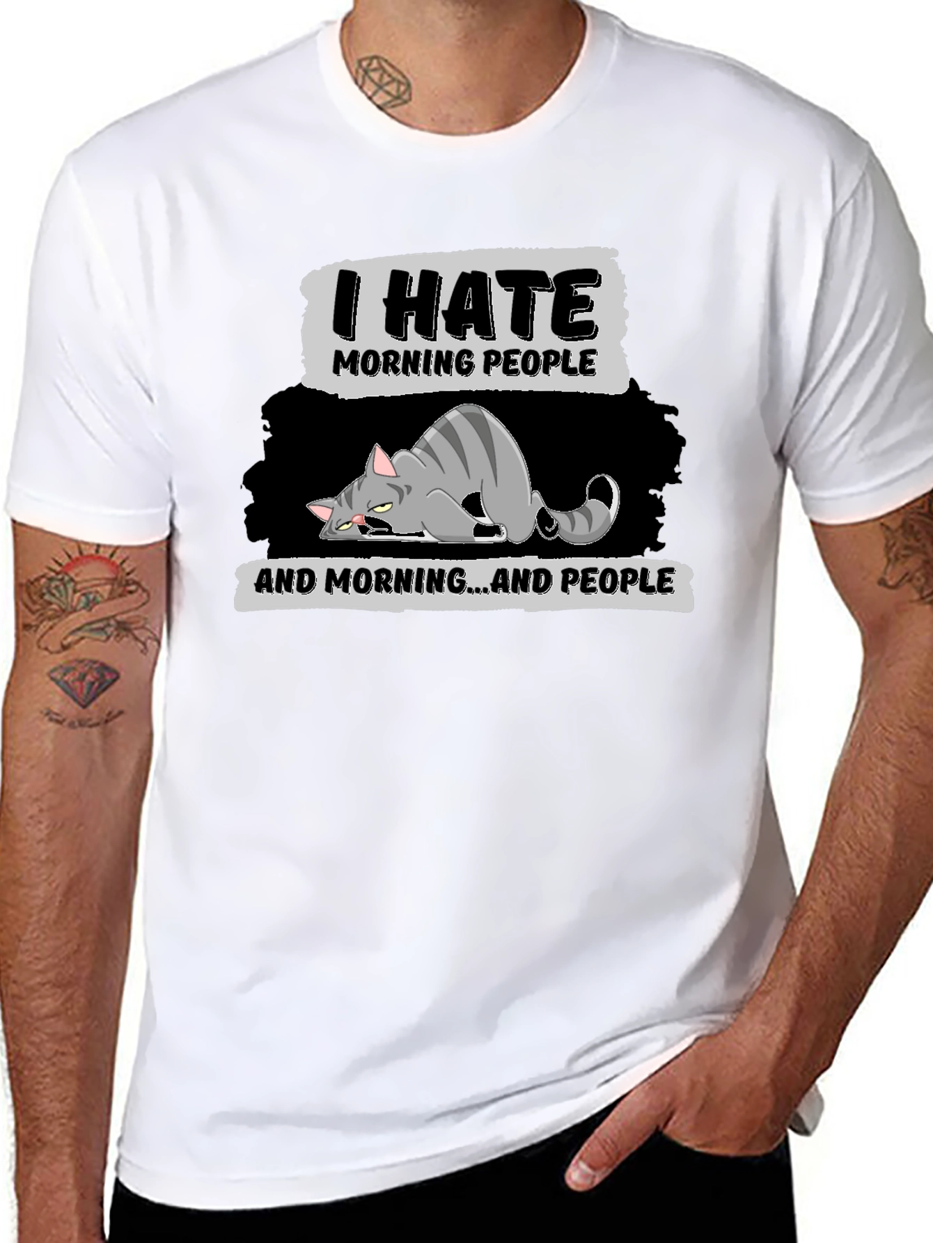 I Hate Morning People Graphic T-Shirt