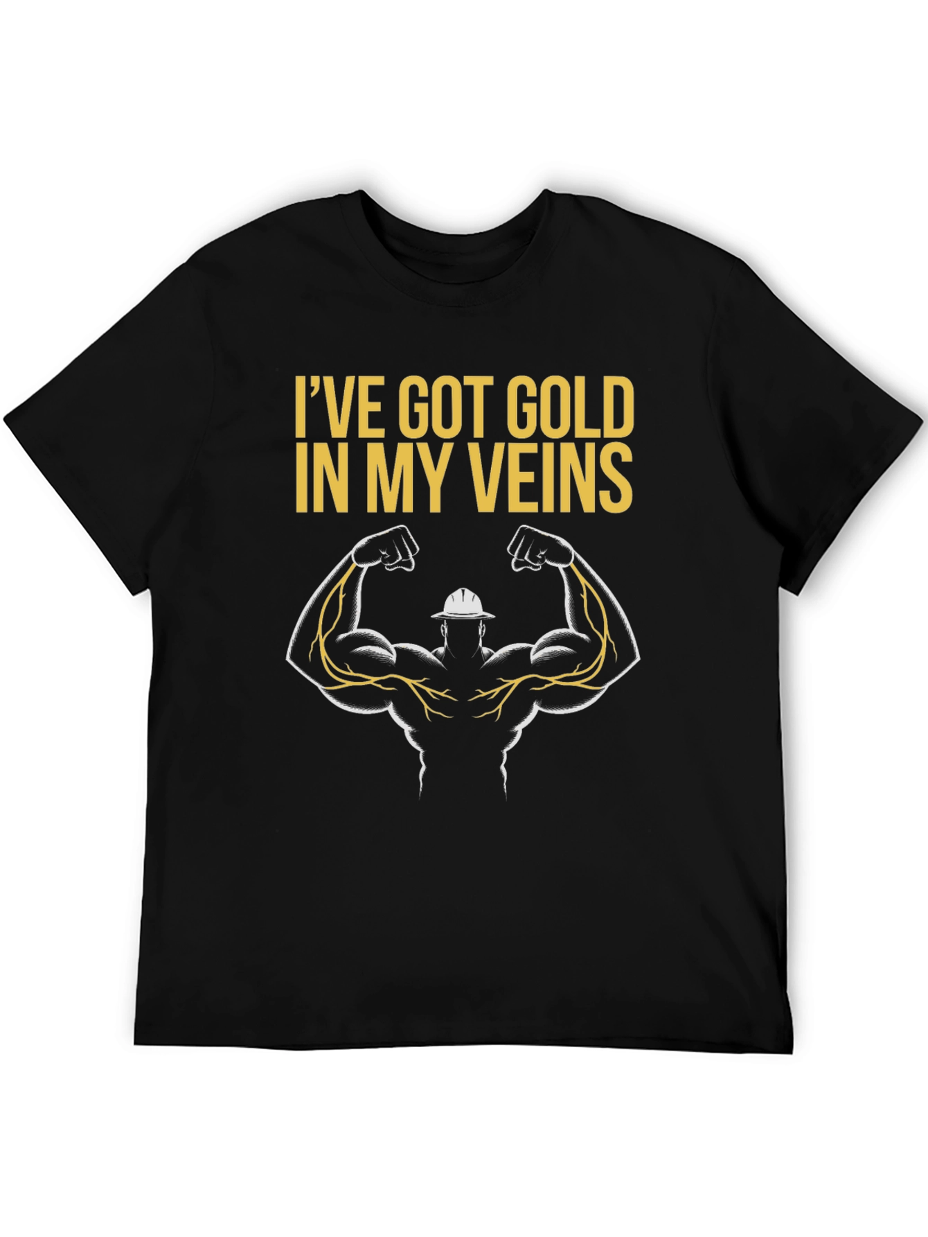 Gold Veins T-Shirt - Electrician Gift