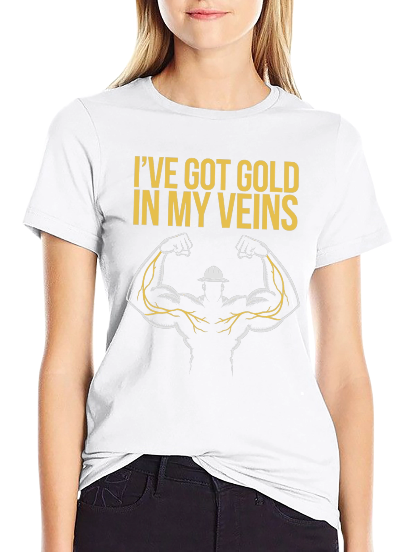 Gold Veins T-Shirt - Electrician Gift