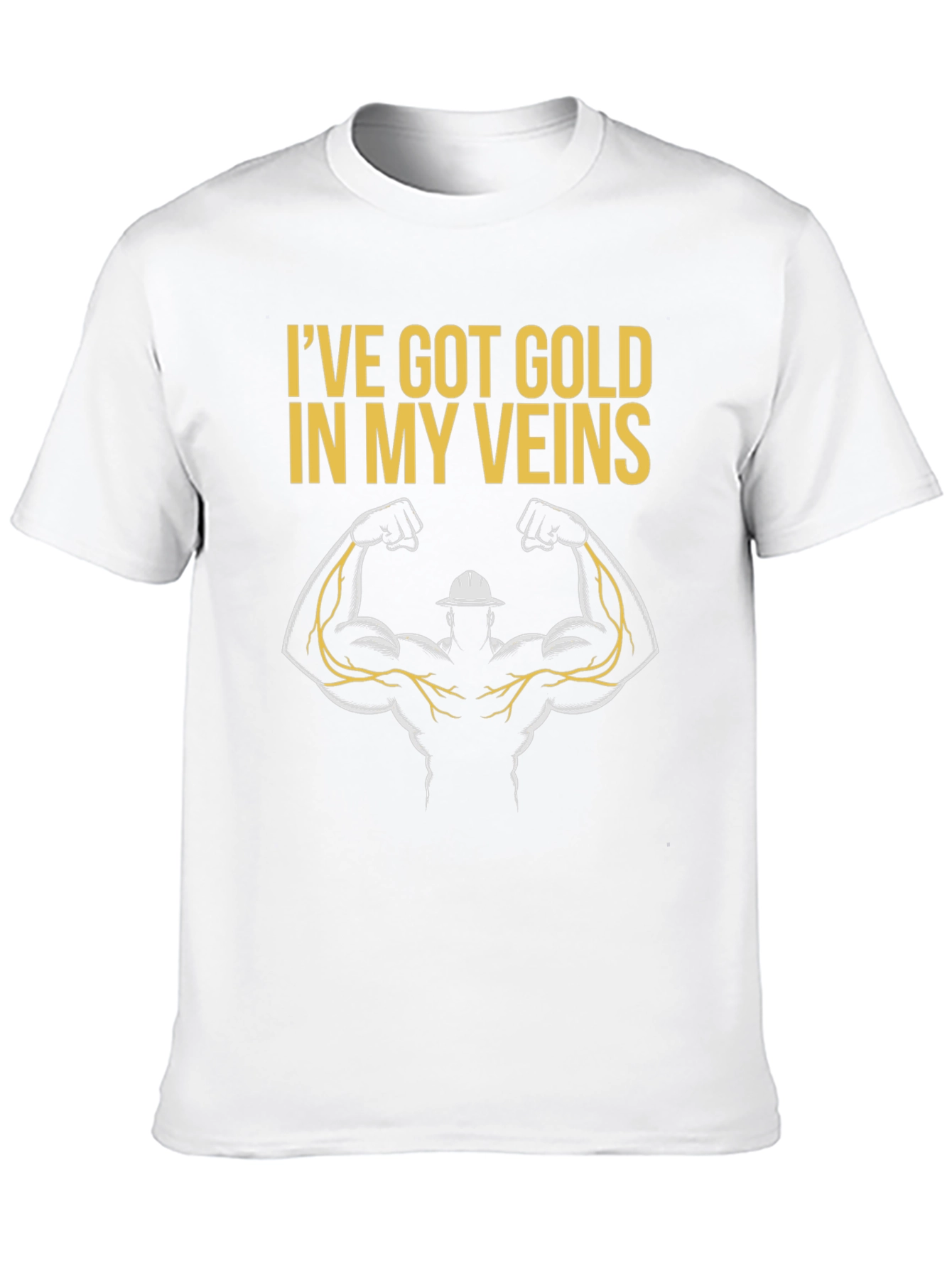 Gold Veins T-Shirt - Electrician Gift