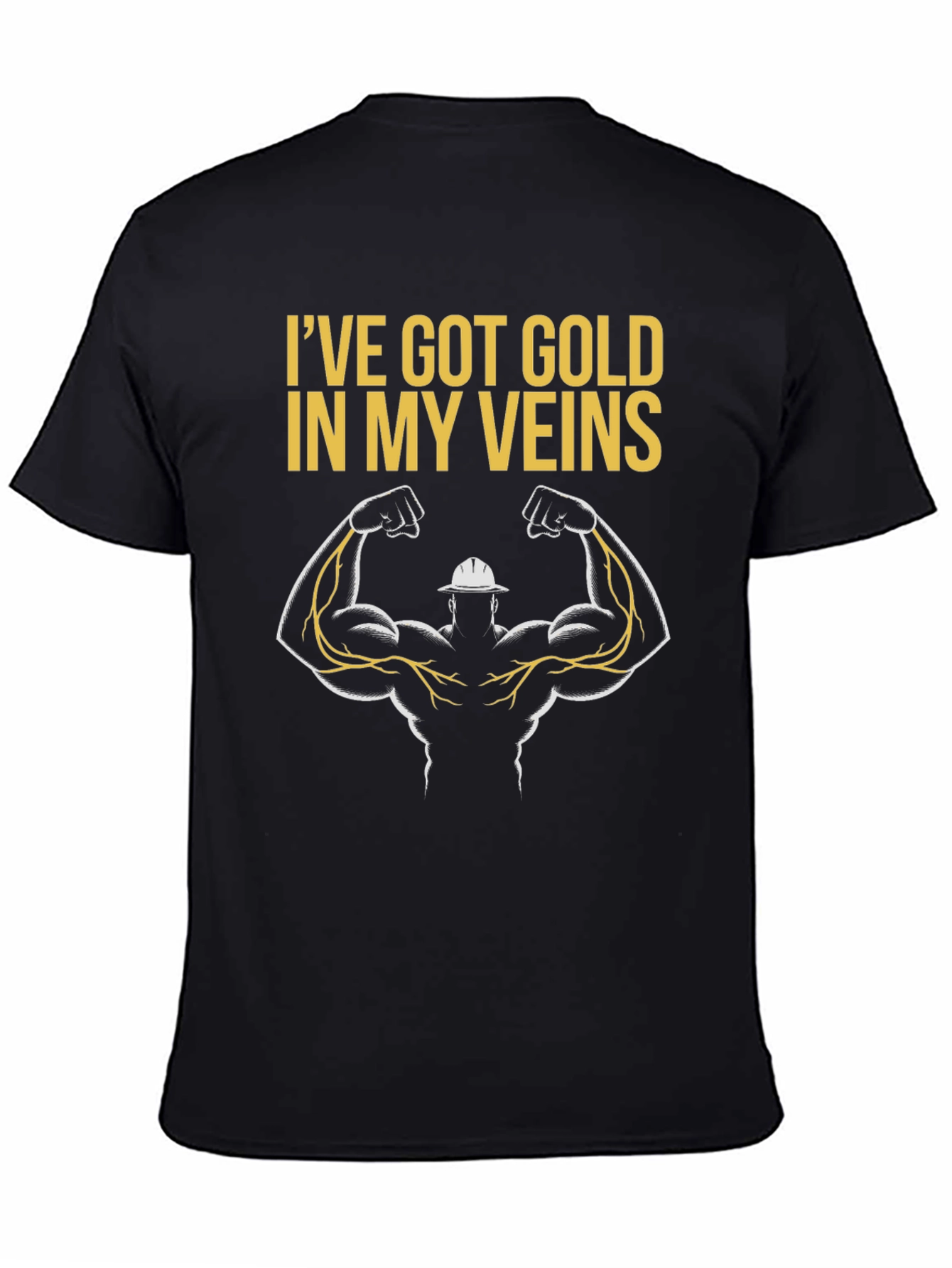 Gold Veins T-Shirt - Electrician Gift