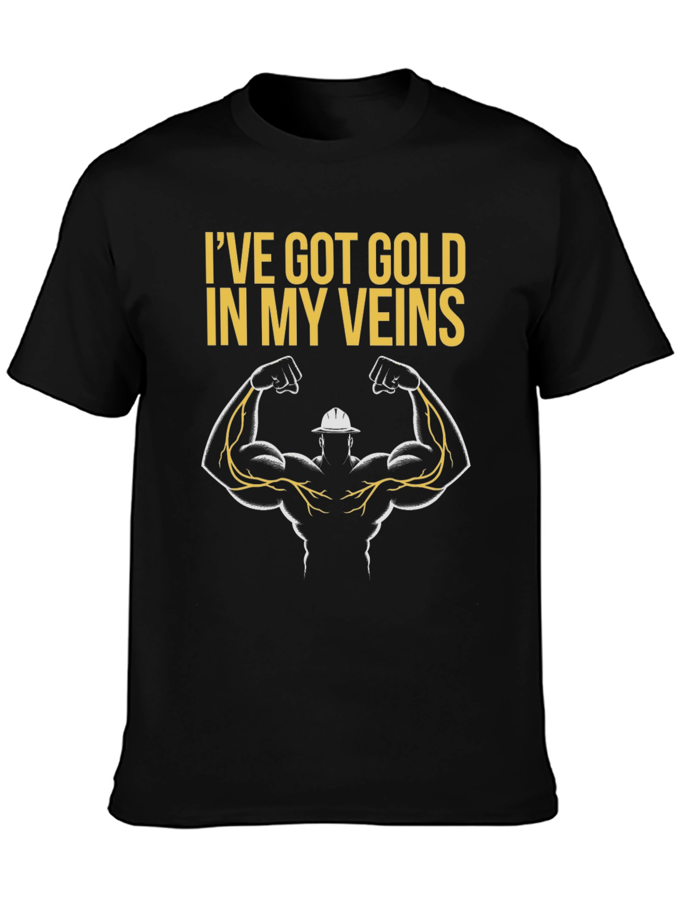 Gold Veins T-Shirt - Electrician Gift