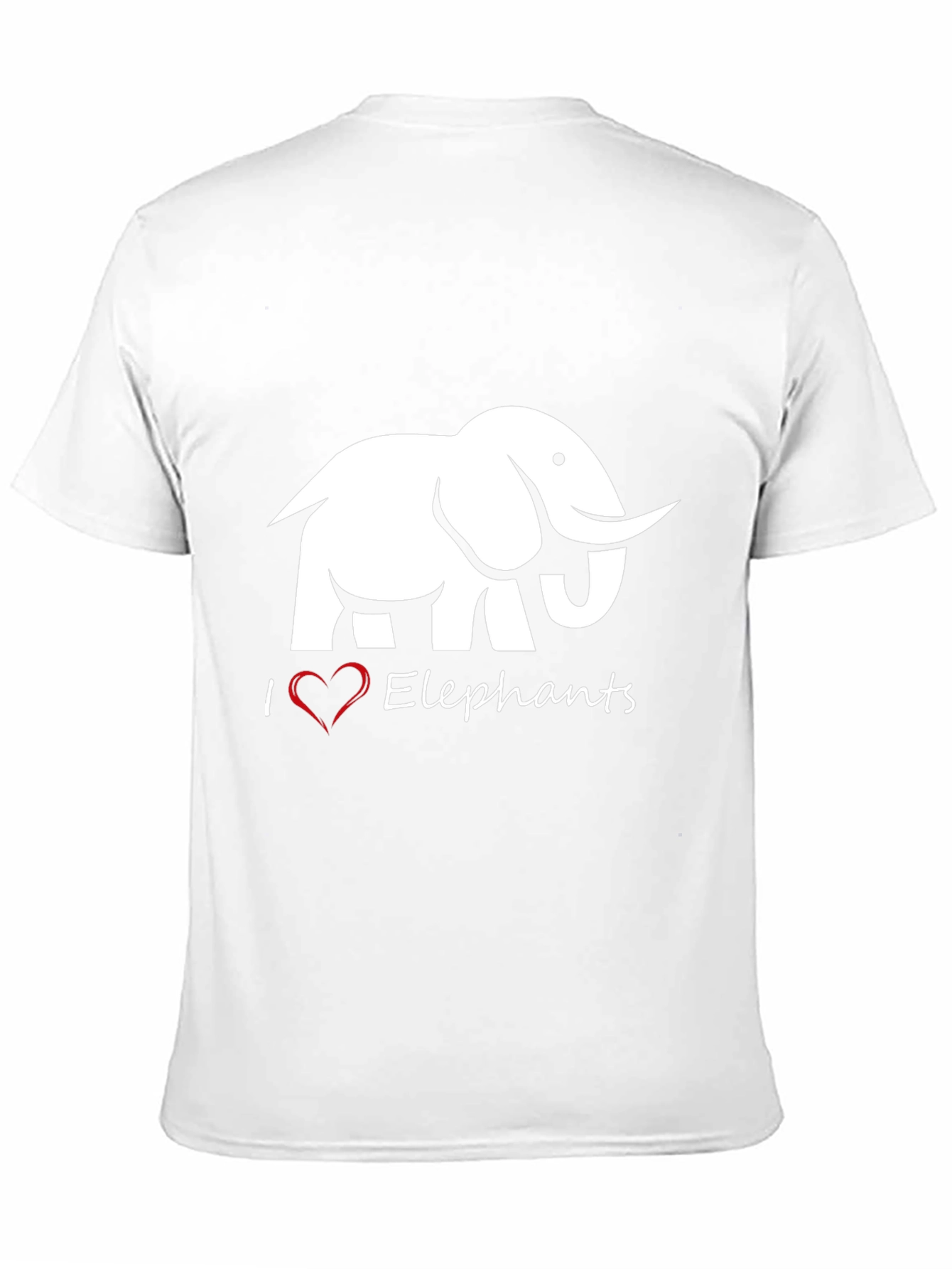 I Heart Elephants Graphic Tee - Black