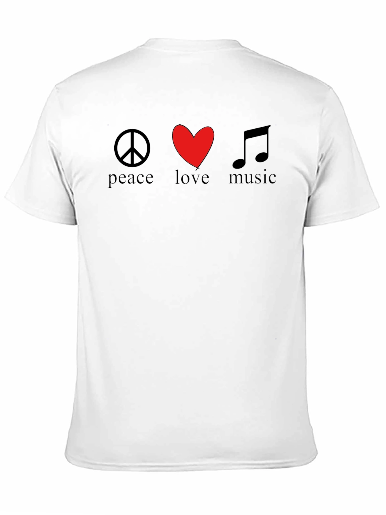 Peace Love Music T-Shirt - Trendy Graphic Tee