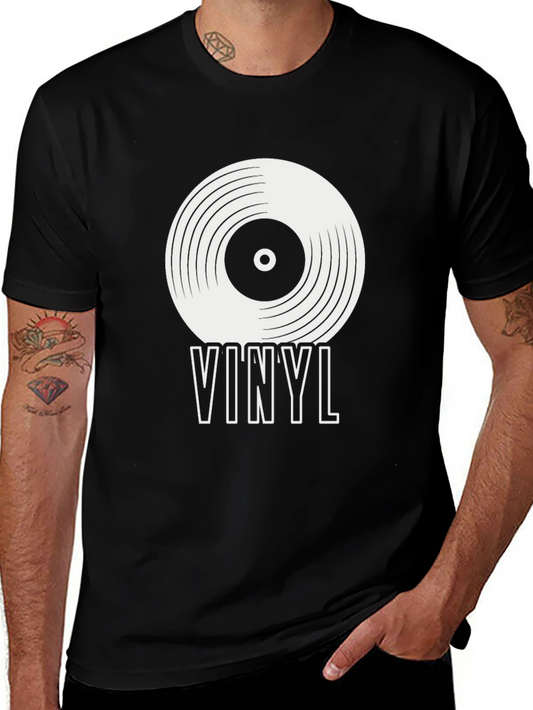 Vinyl Record Graphic T-Shirt - Music Lover Tee