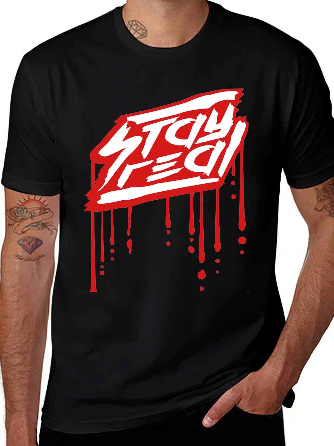 Stay Red Graphic Tee - Edgy Streetwear