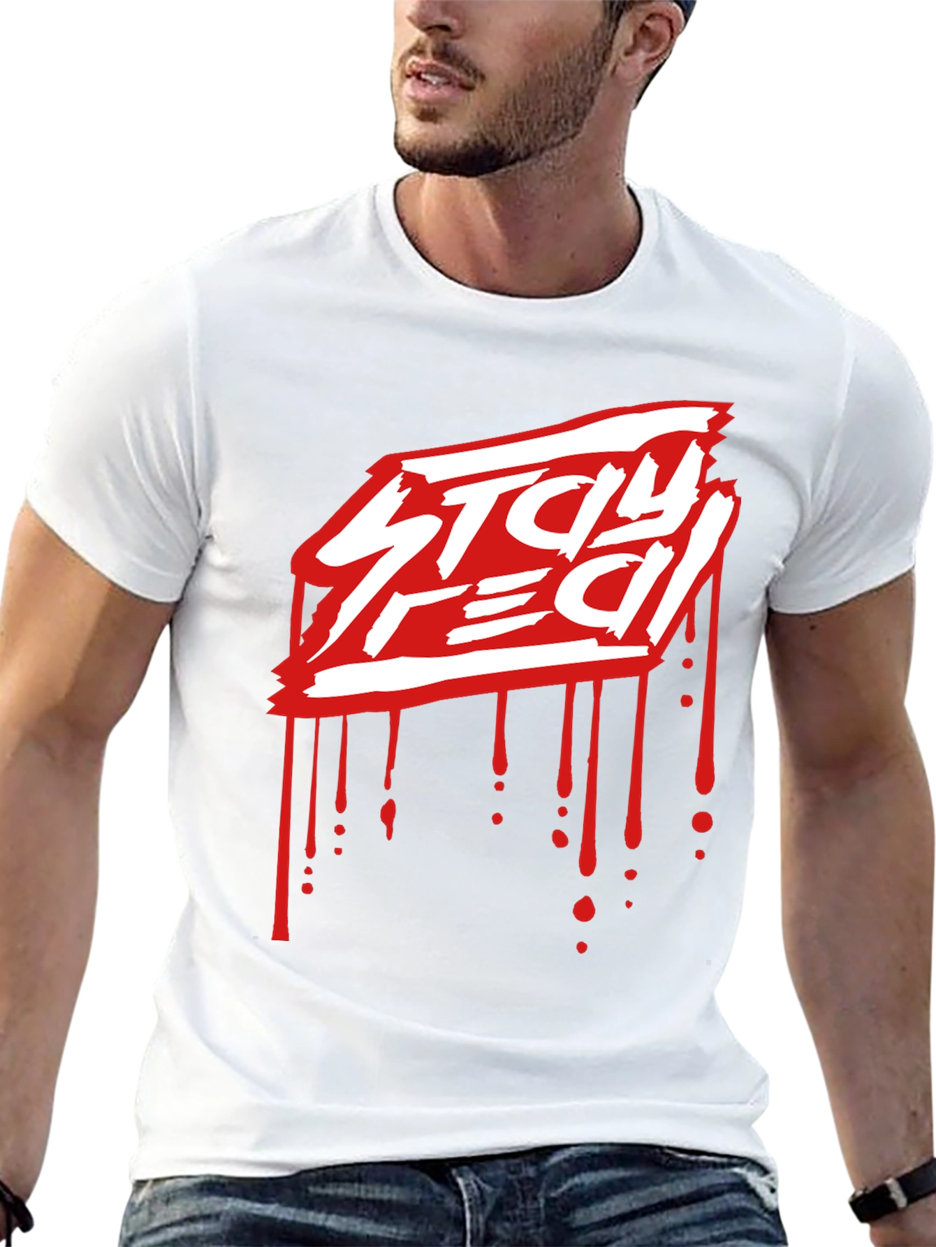 Stay Red Graphic Tee - Edgy Streetwear