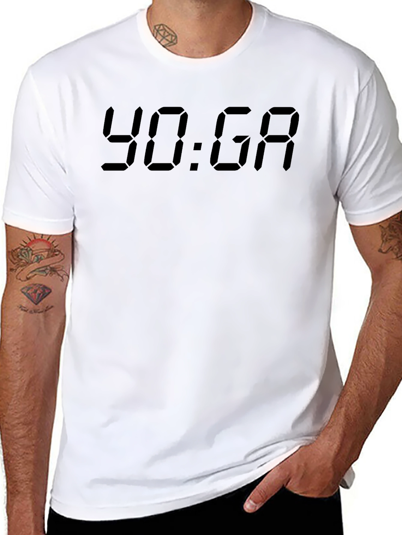 YOGA Digital T-Shirt - Black Tee