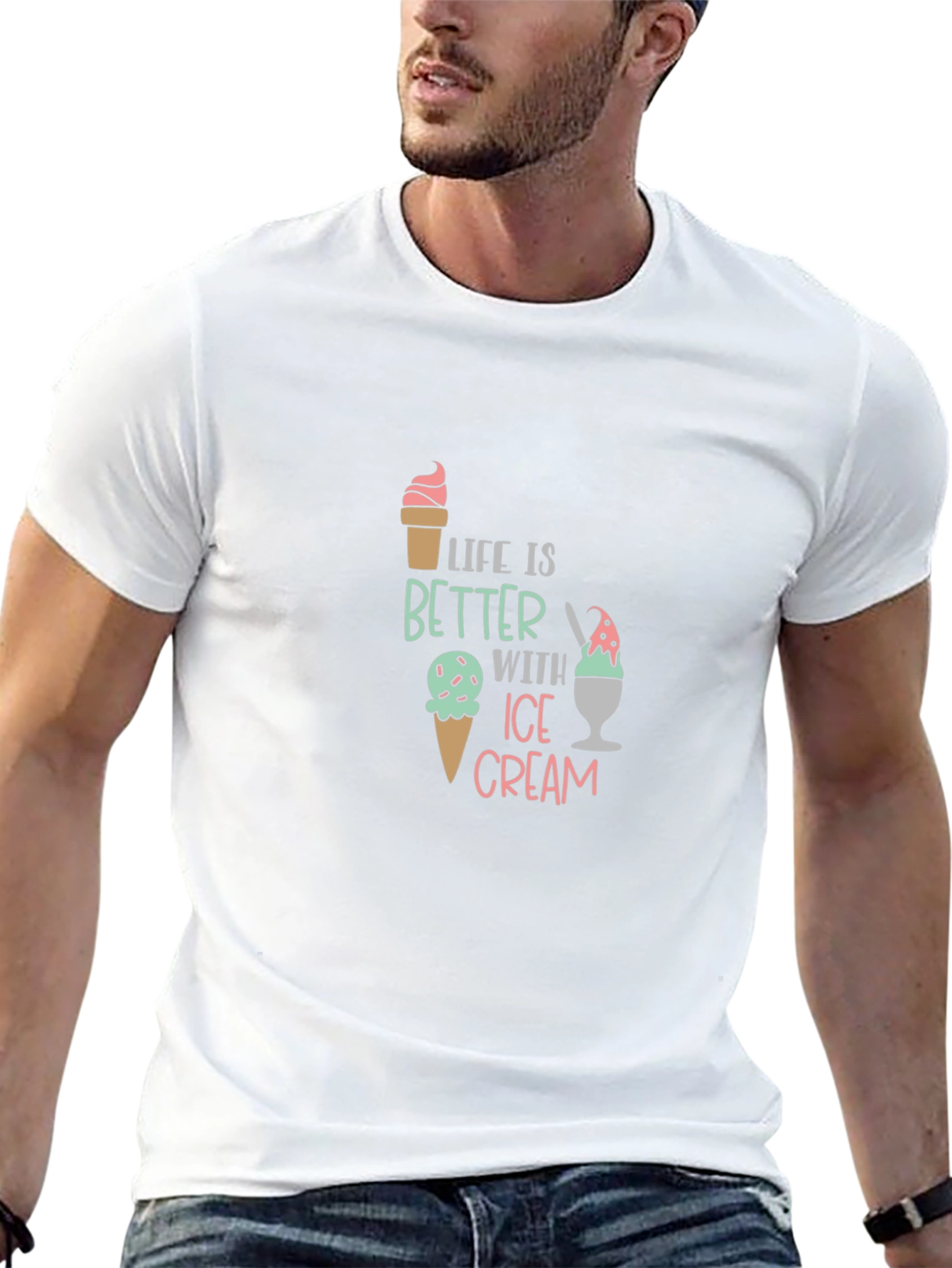 Life is Better With Ice Cream Graphic Tee