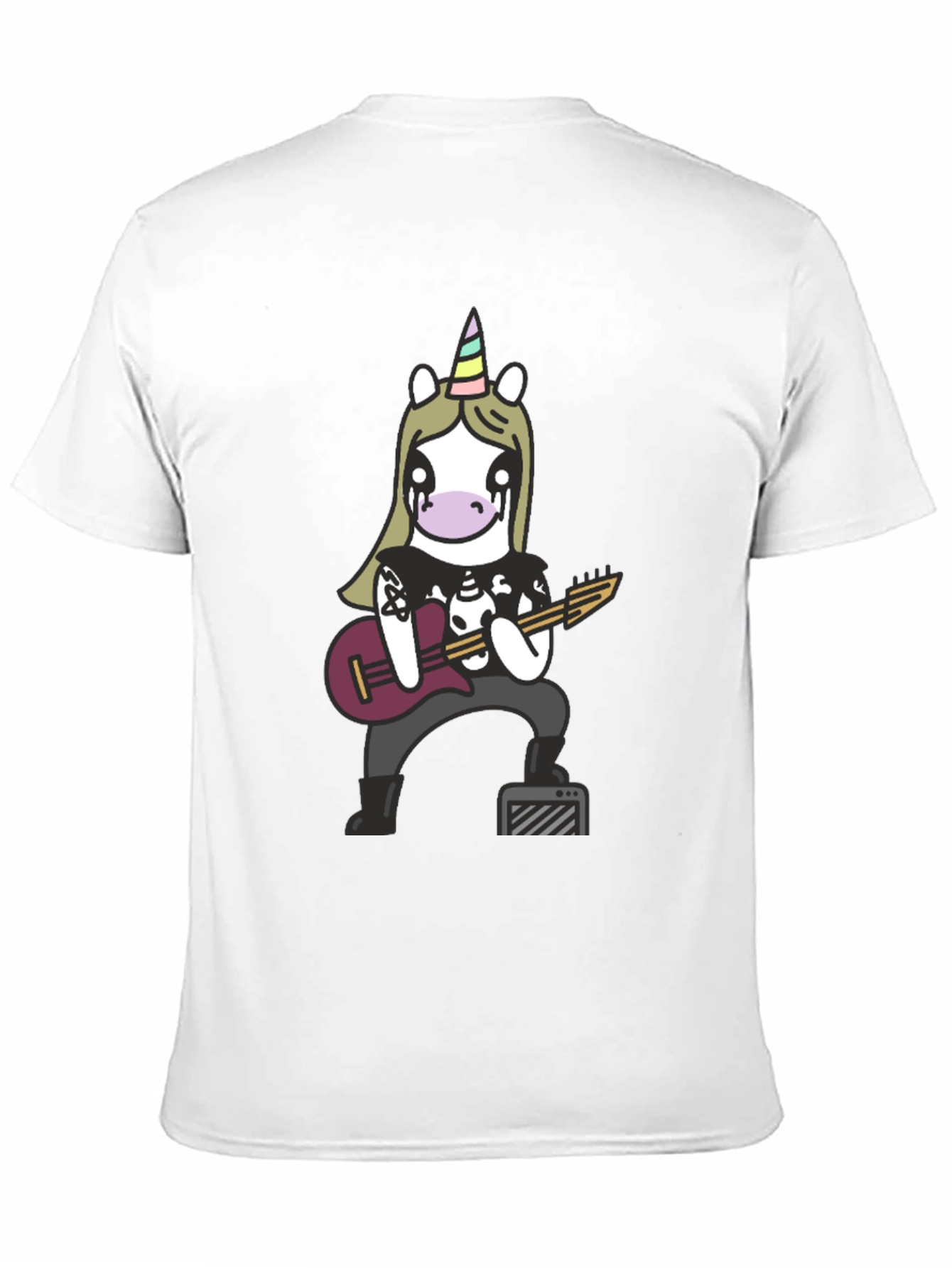 Metal Unicorn Graphic Tee - Black
