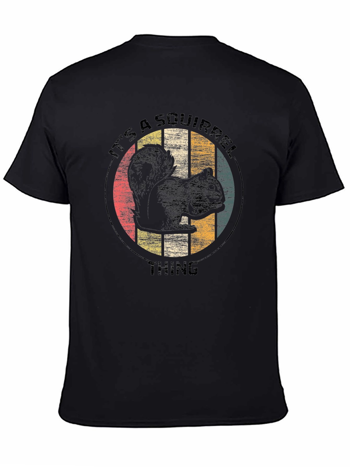 Its a Squirrel Thing Black Graphic Tee