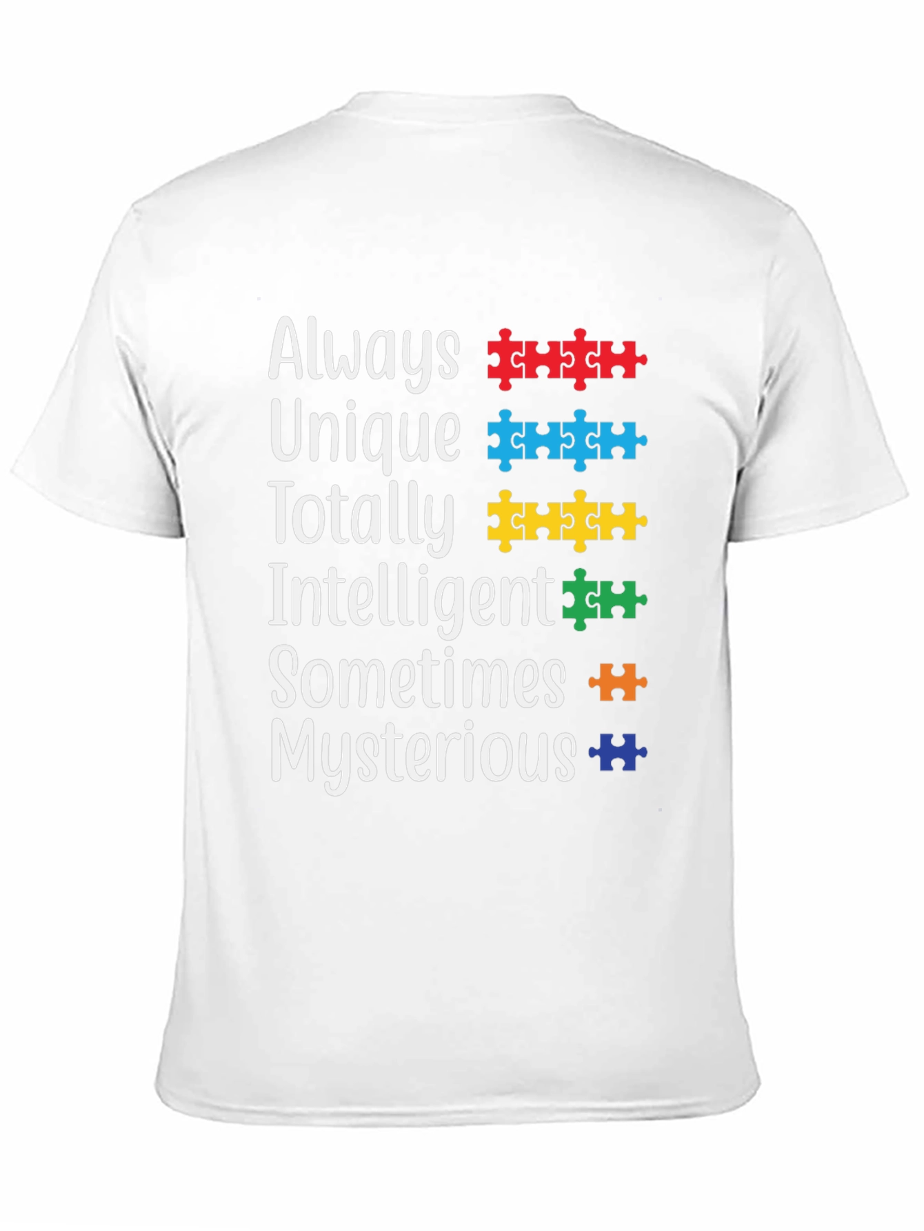 Autism Awareness T-Shirt Puzzle Piece Design