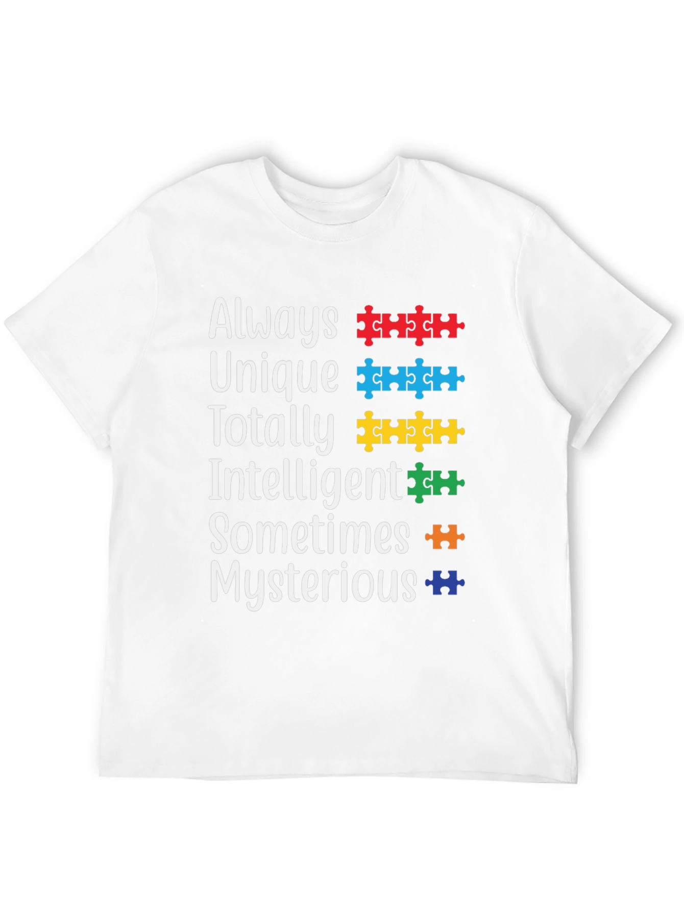 Autism Awareness T-Shirt Puzzle Piece Design