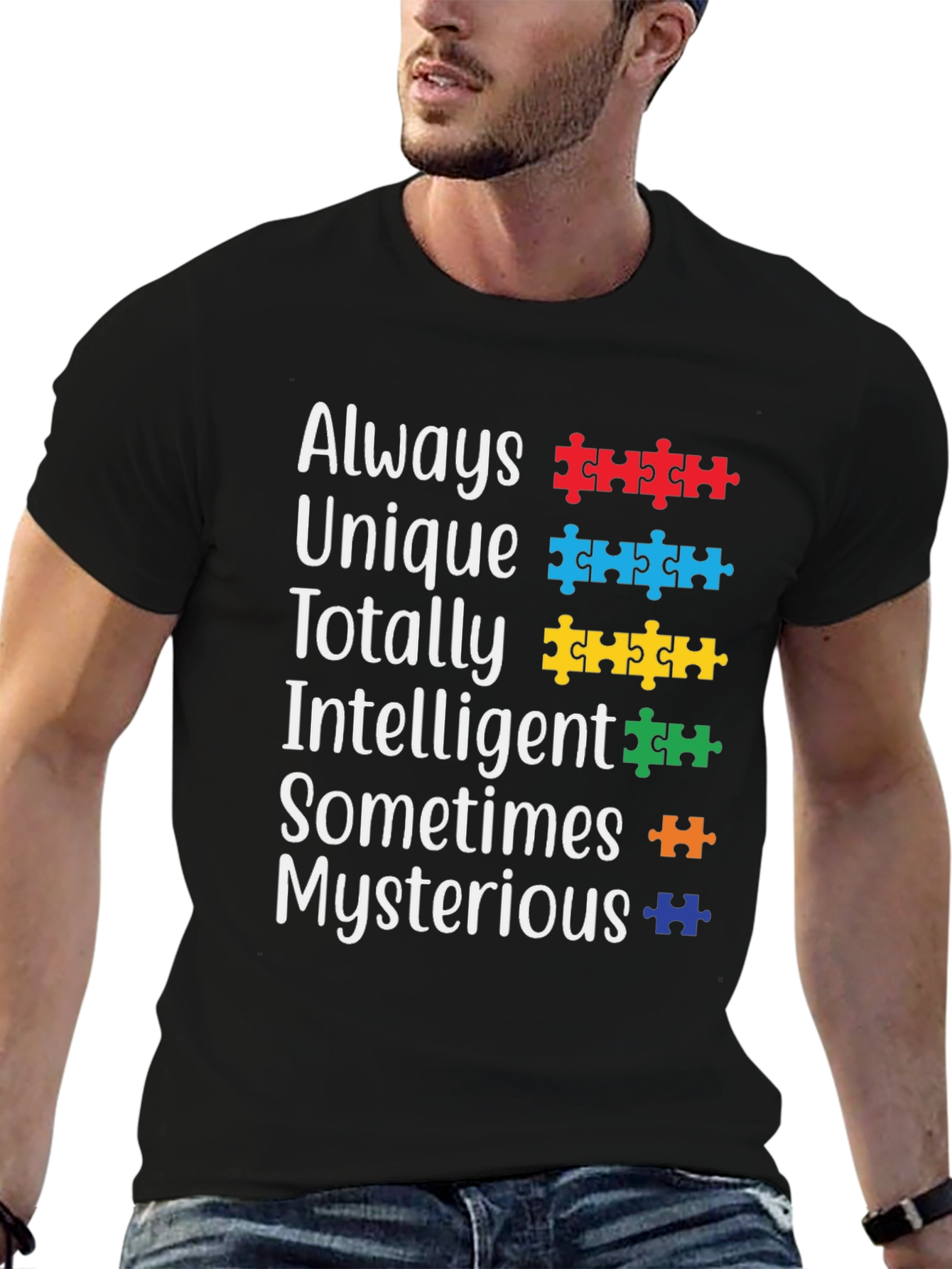 Autism Awareness T-Shirt Puzzle Piece Design