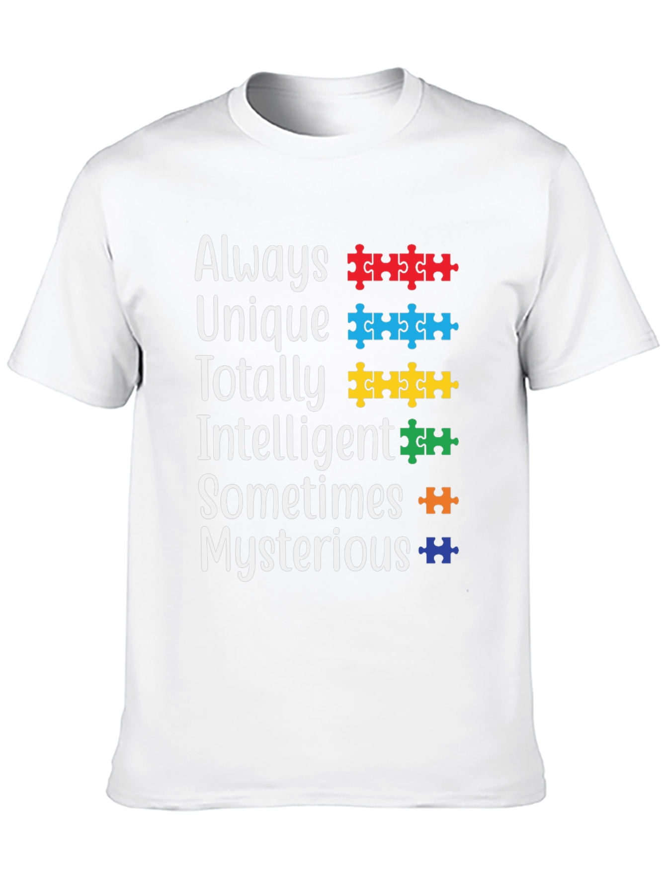 Autism Awareness T-Shirt Puzzle Piece Design
