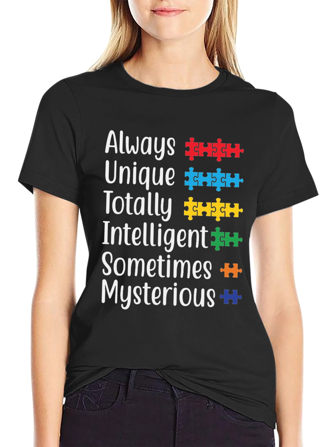 Autism Awareness T-Shirt Puzzle Piece Design