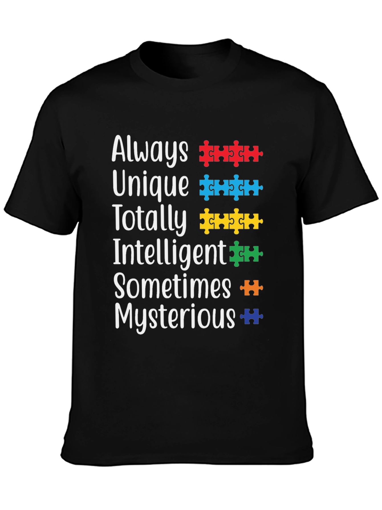 Autism Awareness T-Shirt Puzzle Piece Design