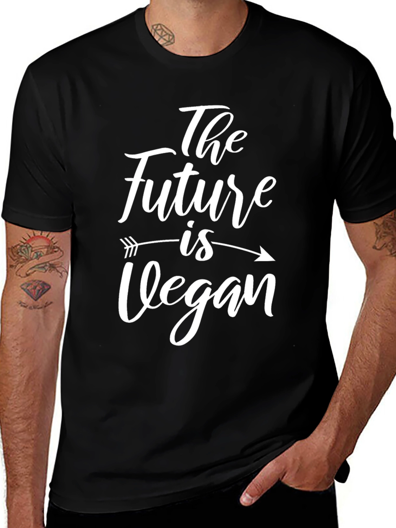 Vegan Future T-Shirt - Arrow Design