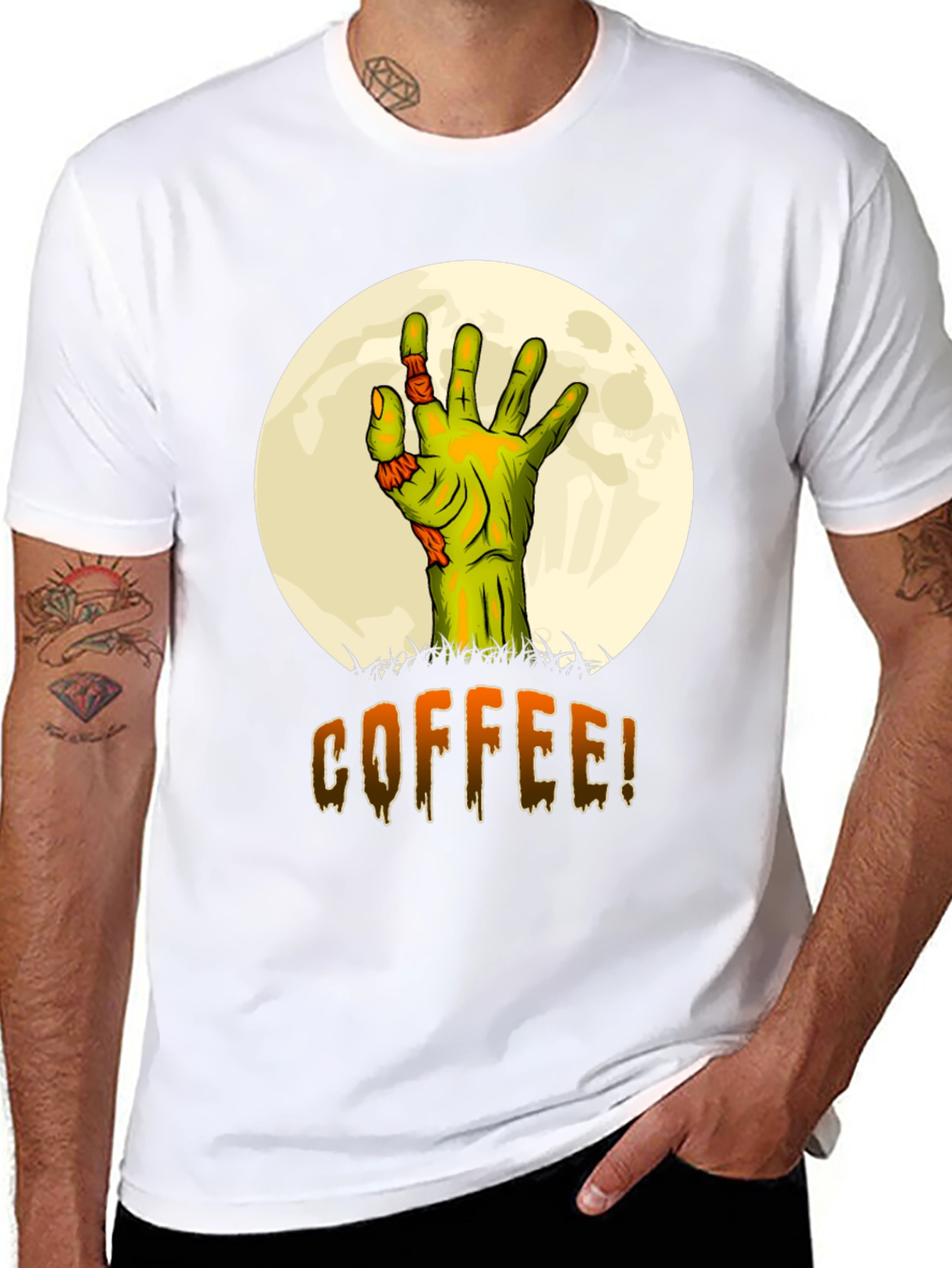 Zombie Coffee Graphic T-Shirt