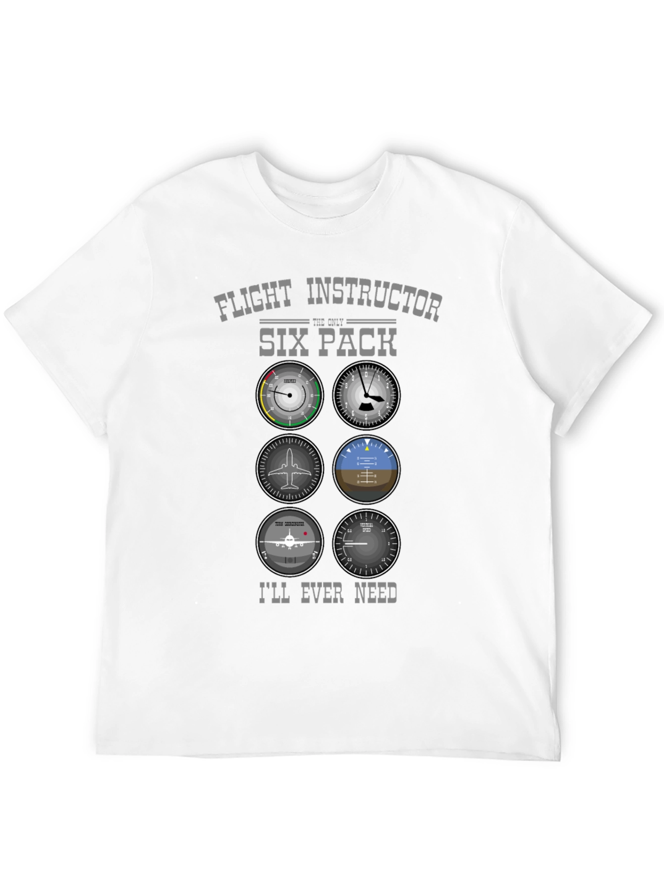 Flight Instructor Six Pack T-Shirt